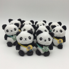 10个一套 可爱大熊猫毛绒玩具公仔包包钥匙扣挂件