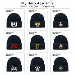 我的英雄学院 10款 新货精品动漫印花毛绒针织帽保暖帽
