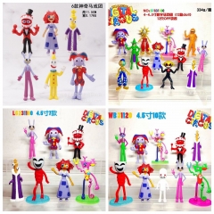 跨境新6款10款神奇数字马戏团手办兔子小丑模型玩具娃娃公仔摆件
