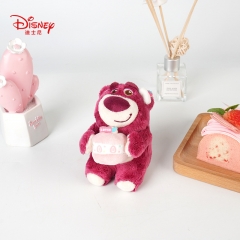 迪士尼正版草莓熊挂件毛绒玩具玩偶可爱钥匙扣包包挂饰车载挂饰