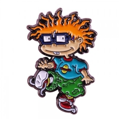 淘气小兵兵Chuckie Finster可爱卡通胸针90年代怀旧童年珠宝徽章