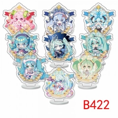 B422 初音未来  小立牌 9个一套