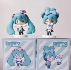 Q版 2款初音未来miku 公仔 手办