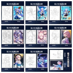 【充电款】新款崩坏星穹铁道灯光画卧室床头桌面小夜灯创意礼物发光相框摆件