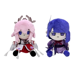 跨境新品Yae Miko Dress Up Plush 八重神子玩偶毛绒玩具公仔玩偶