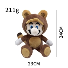 跨境新品cat mario plush 猫形态马里奥 毛绒玩偶玩具公仔