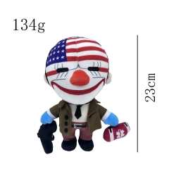 跨境新品 Payday 3 plush 收获日3 游戏周边毛绒玩偶公仔