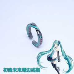 初音未来戒指二次元周边动漫莫比乌斯单曲循环戒指饰品初音气ins