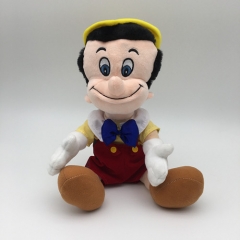 新品pinocchio plush木偶奇遇匹诺曹男孩子毛绒玩具公仔