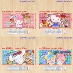 三丽鸥Sanrio 鼠标垫 90x40x0.3 锁边