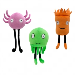 跨境新款KinitoPET毛绒玩具 桌面宠物蝾螈章鱼公仔恐怖 游戏玩偶