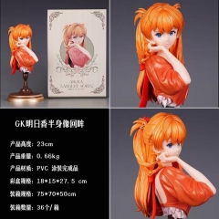 EVA 新世纪福音战士 GK 明日香 半身像 回眸 盒装手办 高23cm 一箱36个