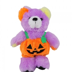 26cm 跨境新品万圣节毛绒玩具Halloween送礼物可爱bear南瓜小熊公仔