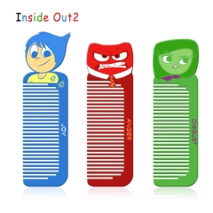 新品跨境专供 Inside Out2头脑大作战梳子卡通公仔造型美发梳儿童