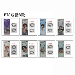 防弹少年团JUNGKOOK/V/JIMIN/SUGA/JIN/J-HOPE/RM/周边戒 指吊坠