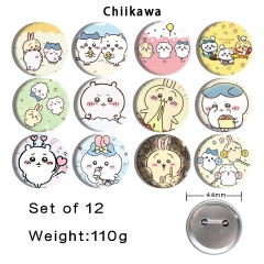 Chiikawa-动漫马口铁亮膜徽章胸章(套）44MM