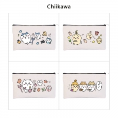 chiikawa 6 动漫帆布简约印花笔袋收纳袋