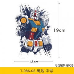 中号）机动战士高达乙烯基汽车贴纸可适用于笔记本电脑iPad墙体保温杯