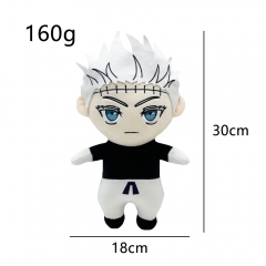 跨境新款Jujutsu Kaisen Plush 咒术回战五条悟复活 毛绒玩具