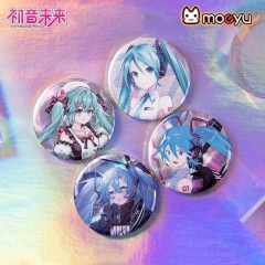 正版 初音未来马口铁徽章二次元卡通吧唧MIKU动漫周边摆件