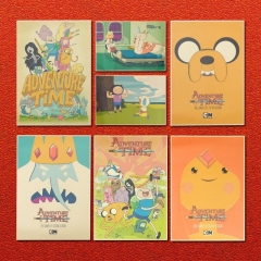 (A3)42x30cm+单张进口牛皮纸复古海报）探险活宝Adventure Time动漫海报宿舍酒吧咖啡厅复古牛皮纸装饰画