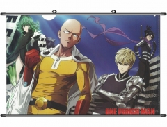 动漫挂画批发ONE PUNCH-MAN 一拳超人挂画 日本动漫卷轴挂画定制