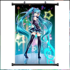 动漫卷轴挂画 初音挂画 装饰布画 VOCALOID 日本动漫周边批发